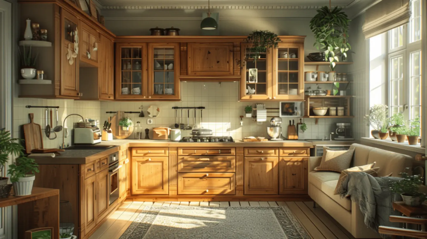 Plantas na cozinha