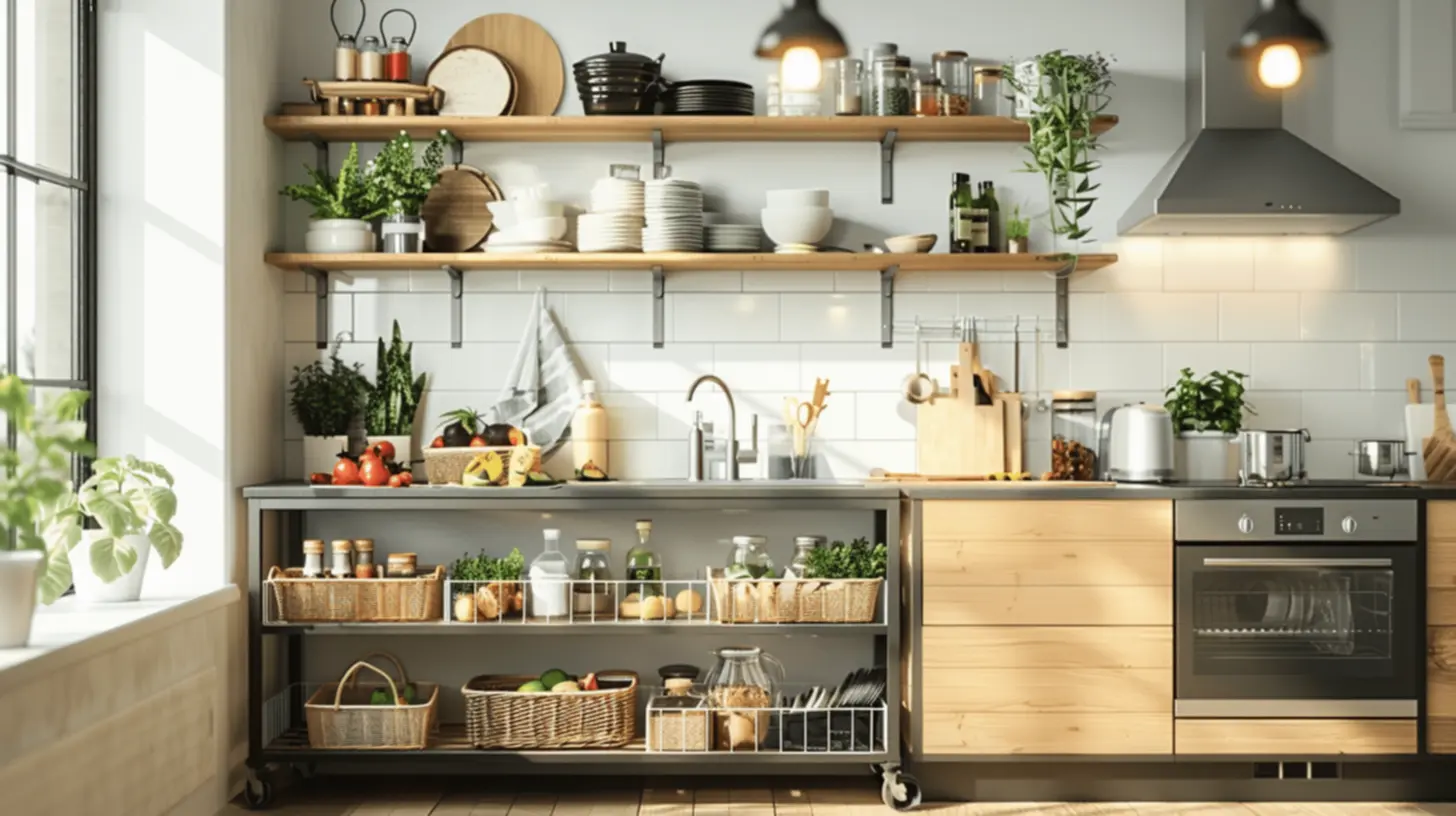 Prateleiras Abertas na Cozinha