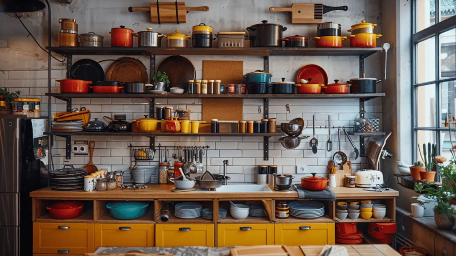 Organização funcional na cozinha